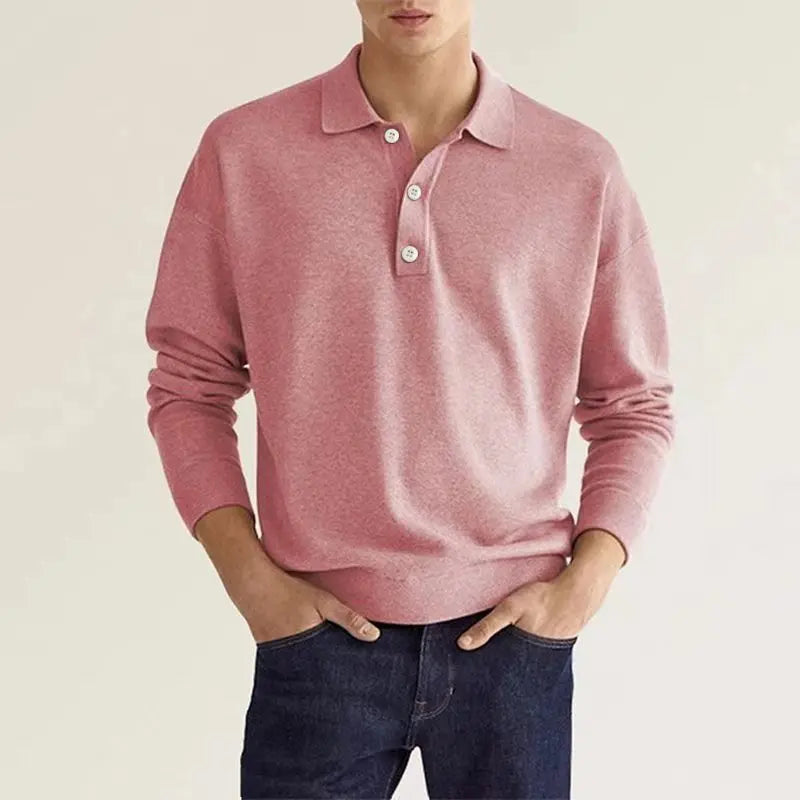 Dominic Ross | Long-Sleeve Knit Polo