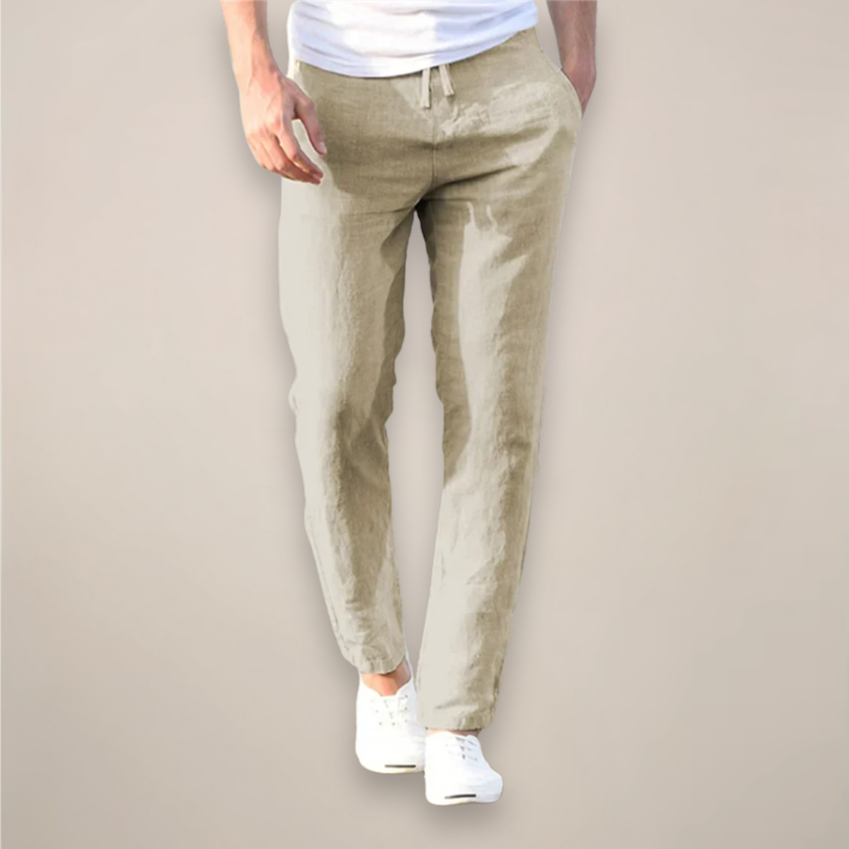 Nathan Clark | Relaxed Linen Drawstring Trousers