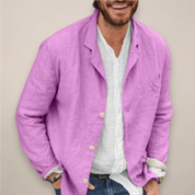 Edmund Fraser | Casual Breathable Summer Blazer in Natural Linen