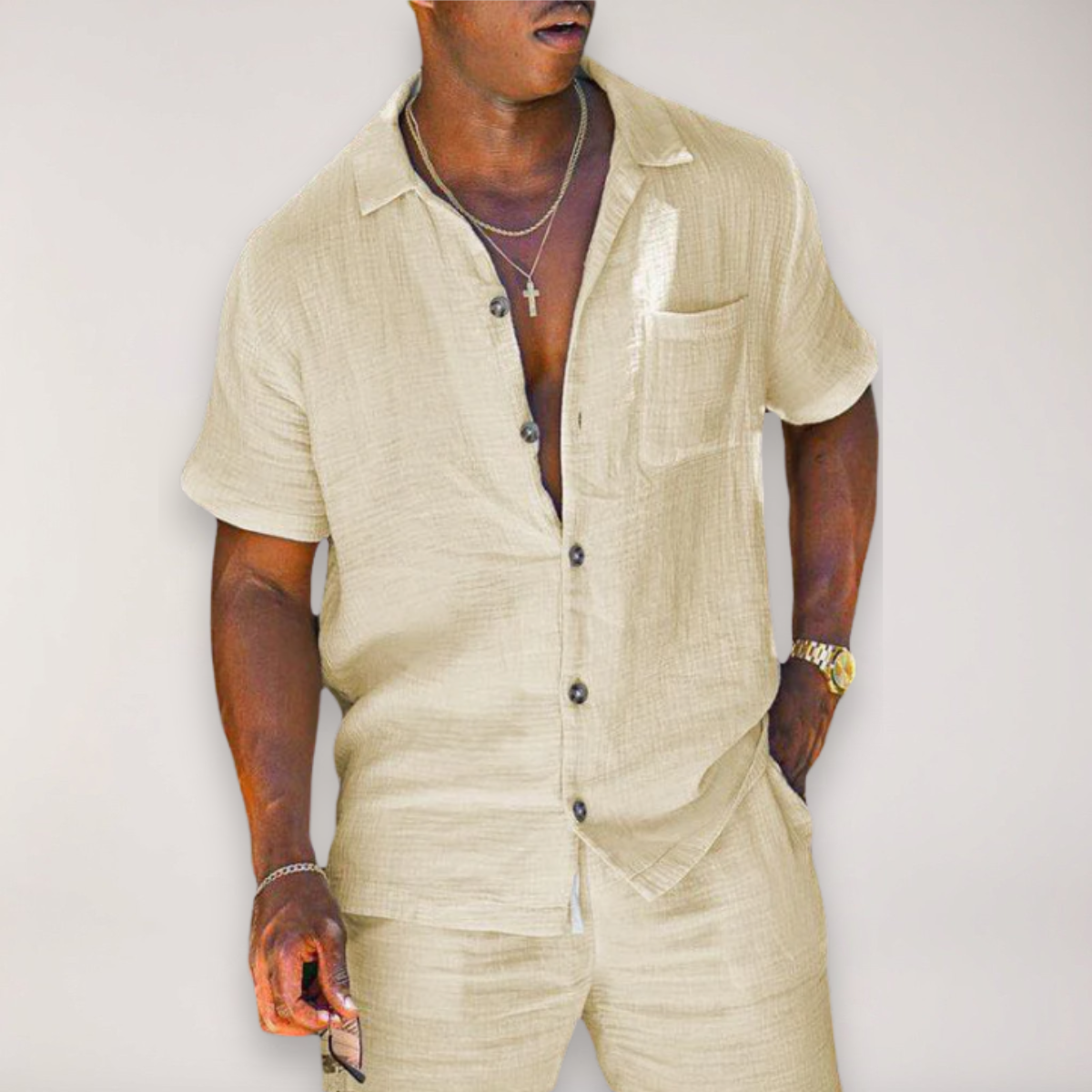 William Davidson | Relaxed Short Sleeve Shirt & Shorts Set