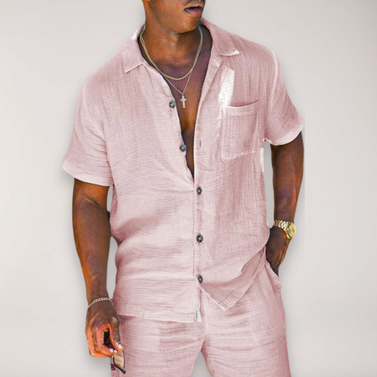 William Davidson | Relaxed Short Sleeve Shirt & Shorts Set