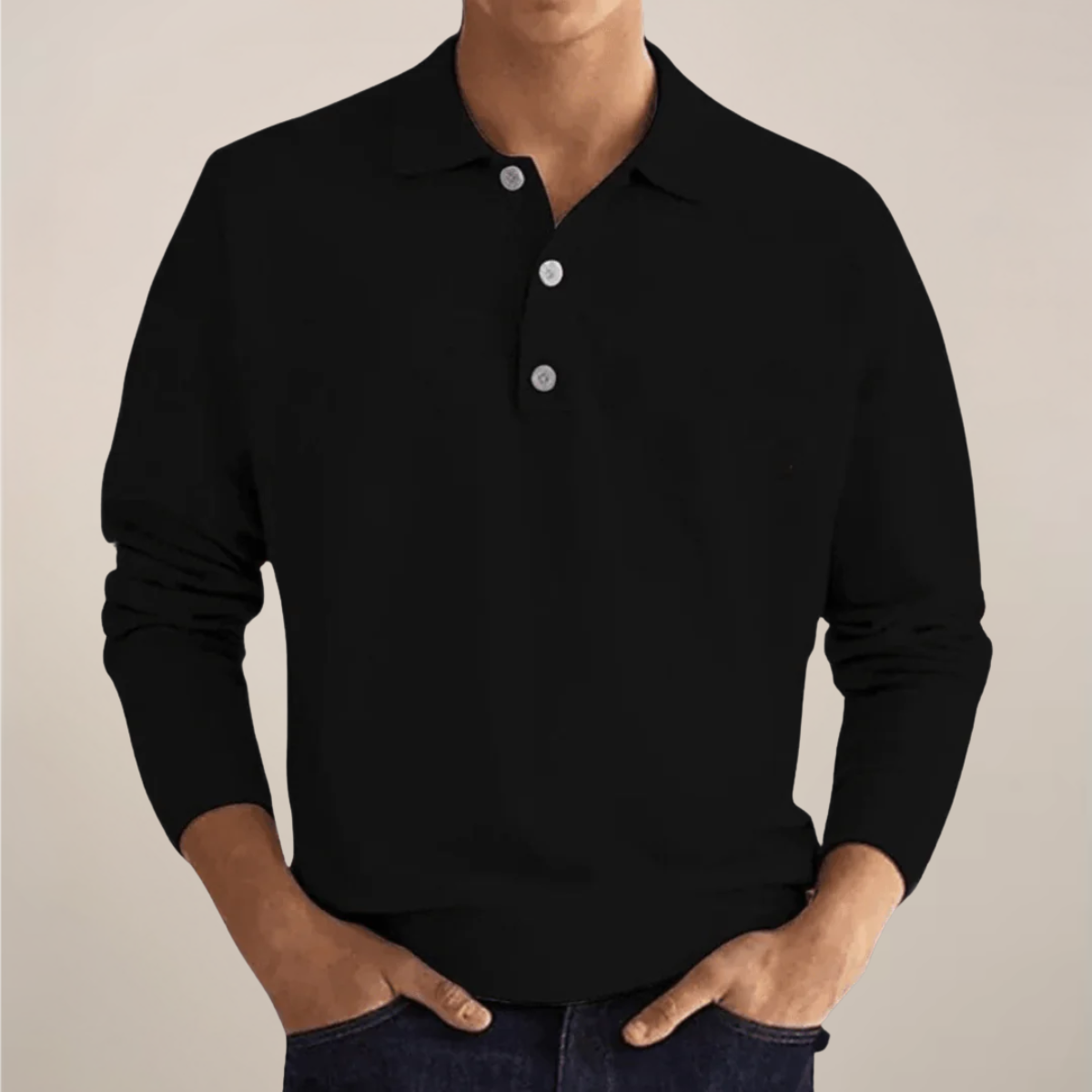 Elliot Dawson | Men’s Long Sleeve Knit Polo