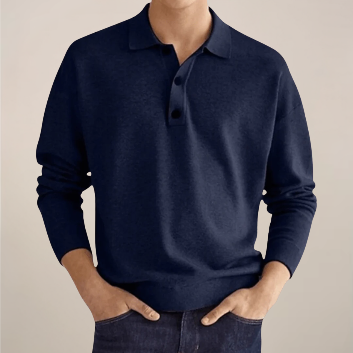 Elliot Dawson | Men’s Long Sleeve Knit Polo