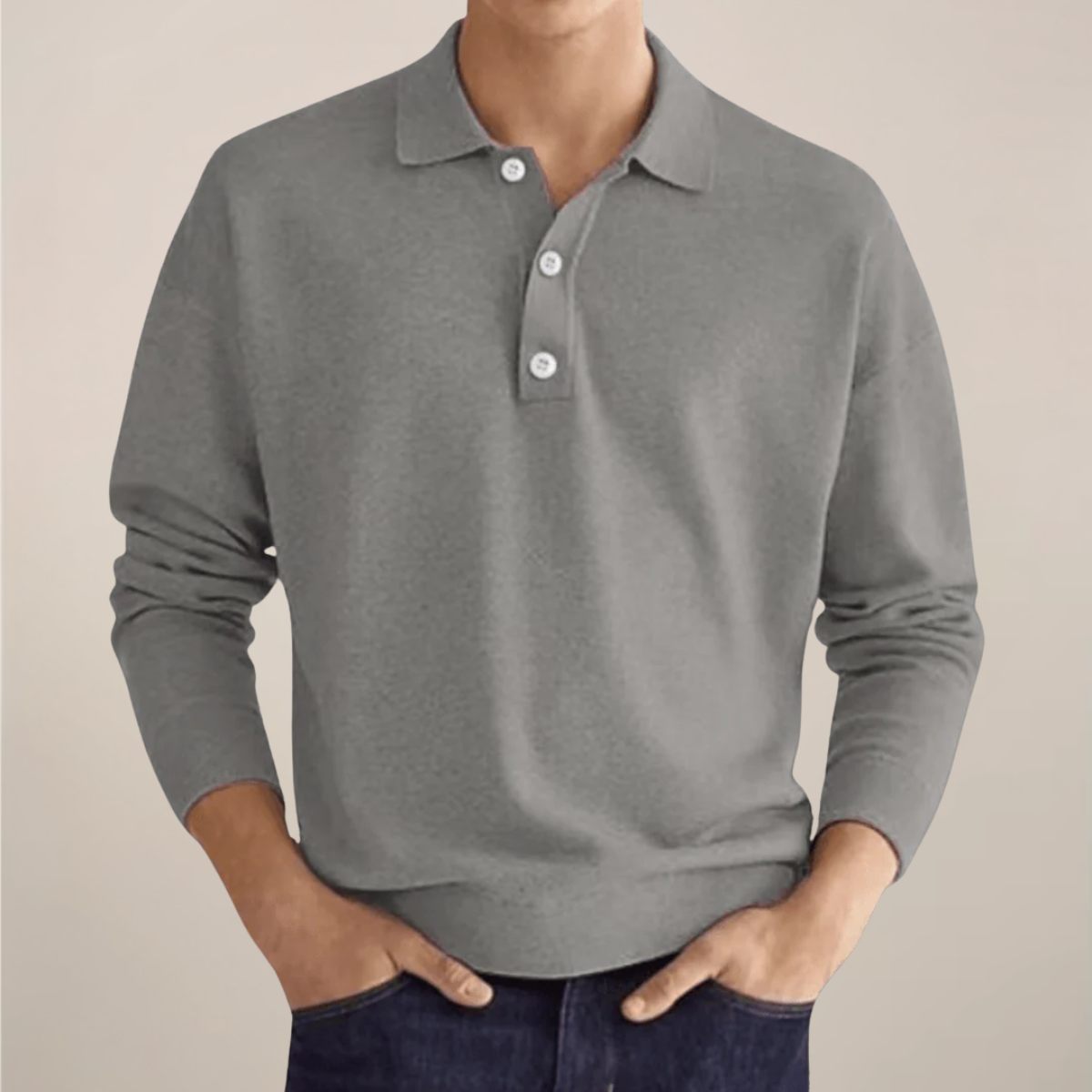 Elliot Dawson | Men’s Long Sleeve Knit Polo