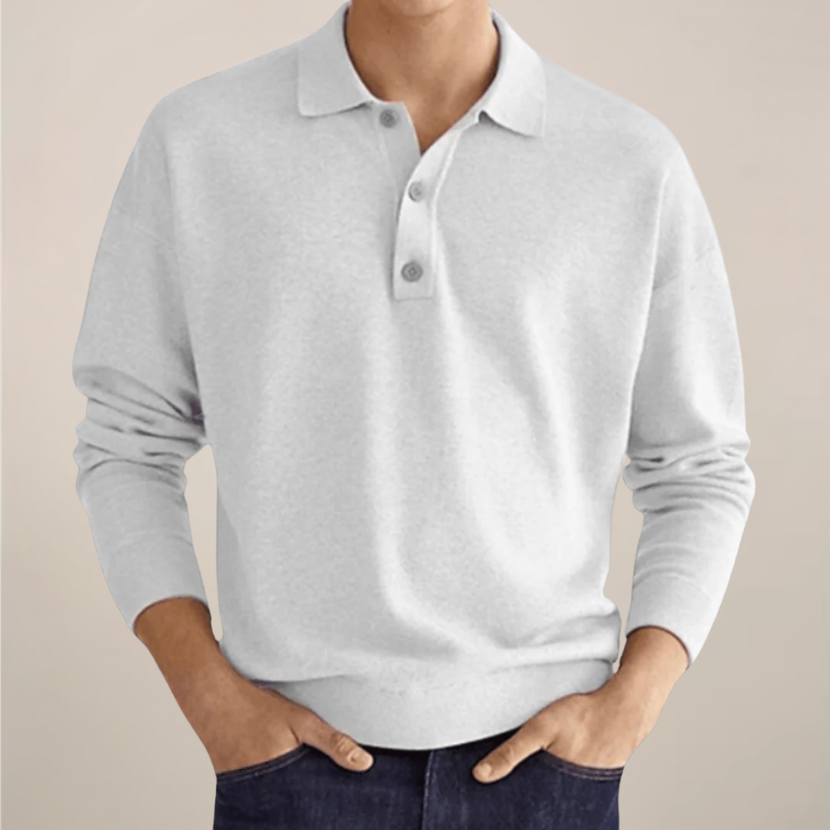 Elliot Dawson | Men’s Long Sleeve Knit Polo