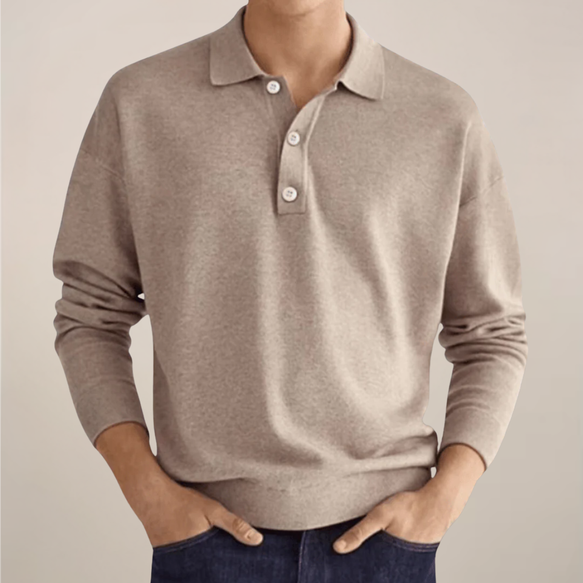 Elliot Dawson | Men’s Long Sleeve Knit Polo