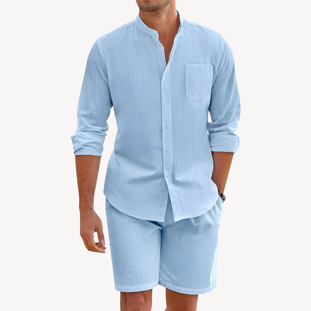 Alessandro Knight | Linen Shirt and Shorts Set