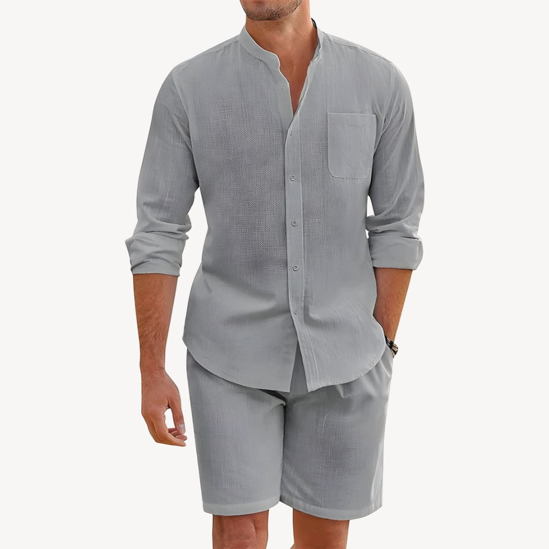Alessandro Knight | Linen Shirt and Shorts Set