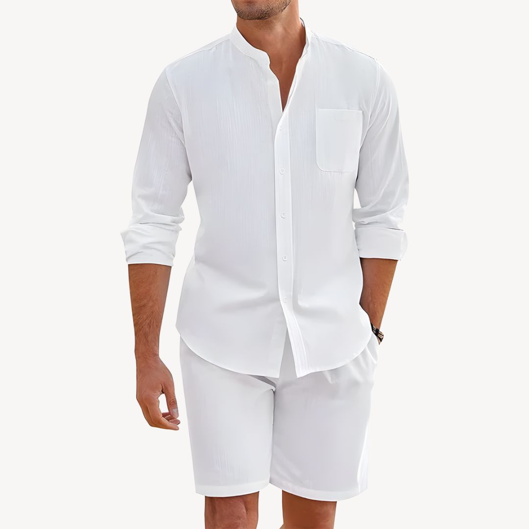 Alessandro Knight | Linen Shirt and Shorts Set