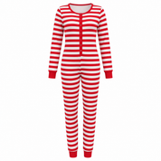 Combinaison de Noël rouge rayée Merry Stripe pour femmes