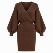 Robe pull-over portefeuille Millicent Hawthorne avec manches évêque