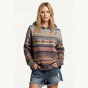 Millicent Radcliffe | Fair Isle Hoodie With Ribbed Cuffs