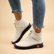 Dorothea Griffiths | Bottines en cuir à lacets avec semelle contrastante