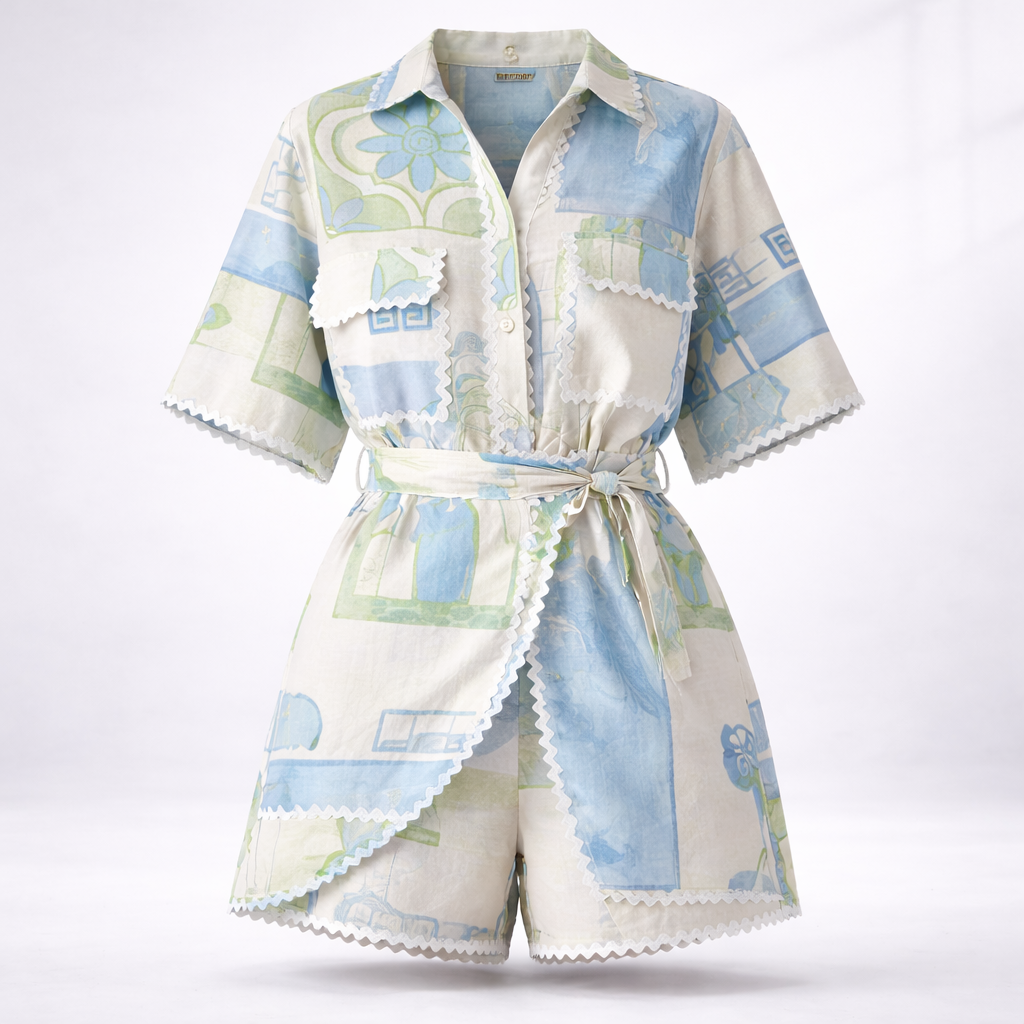 Nadia Whitmore | Summer Printed Wrap Dress