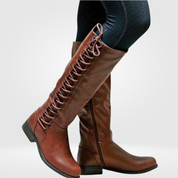 Arabella Monroe | Bottes d’équitation classiques montantes jusqu’au genou avec détail à lacets