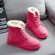 Freya Sanderson | Bottes d’hiver à lacets doublées de fourrure, couleur sable