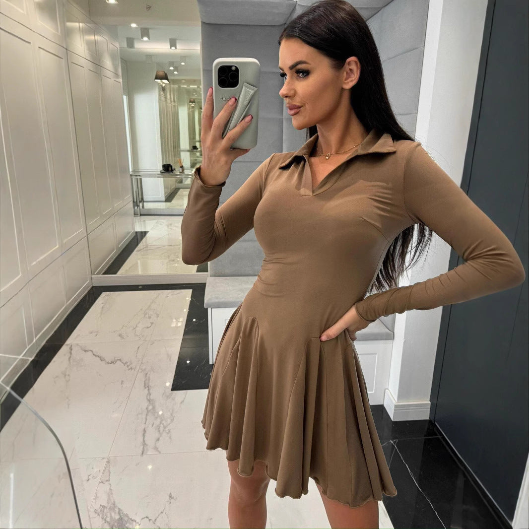 Daisy Whitlock | Polo Collar A-Line Mini Dress
