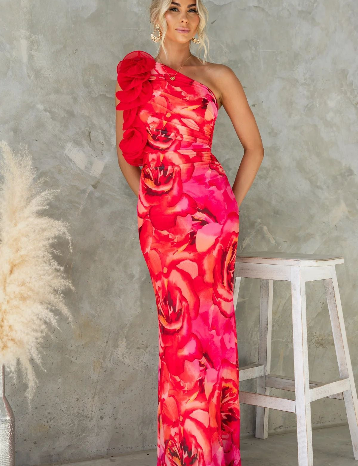 Aurélie Beaumont | Azure Blossom Evening Dress