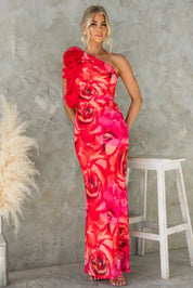 Aurélie Beaumont | Azure Blossom Evening Dress