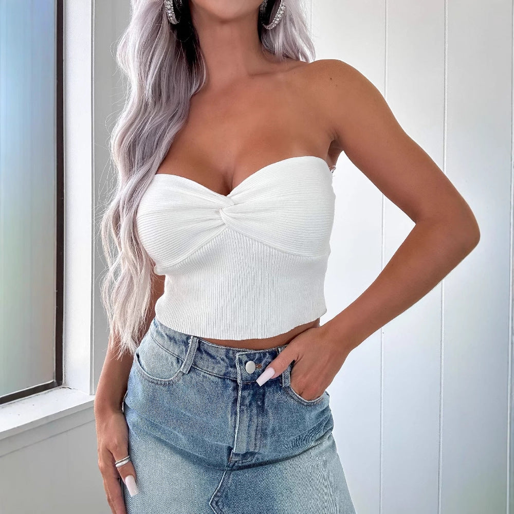Freya Walker | Mid-Length Denim Skirt with Frayed Hem & High Slit
