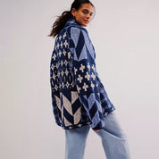 Imogen Sharland | Patchwork Knit Cardigan With Hood