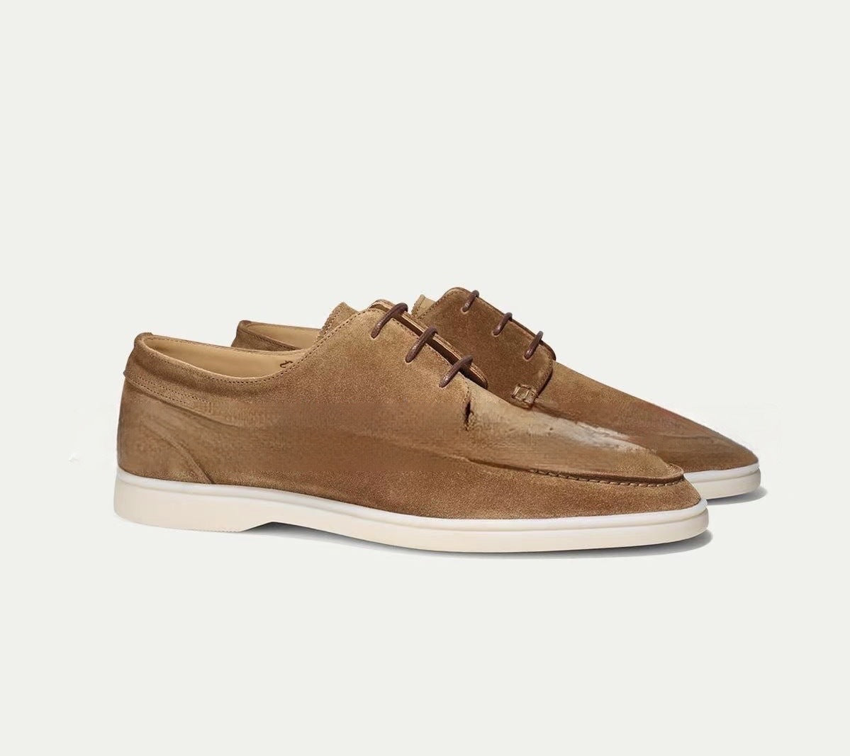 William Forsythe | Navy Suede Lace-Up Loafer Shoes for Men