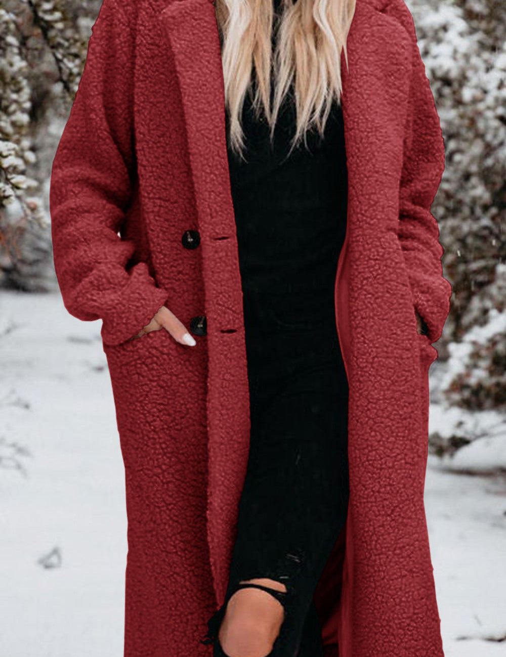 Marianne Stanhope | Fleece Teddy Coat With Button Front