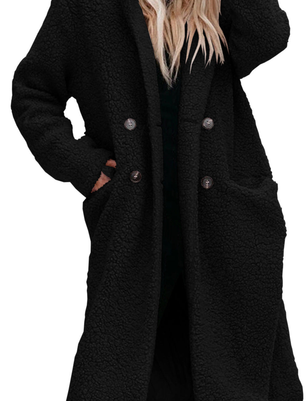 Marianne Stanhope | Fleece Teddy Coat With Button Front