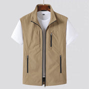 Alistair Pemberton | Men's Lightweight Gilet Zip Front Utility Vest