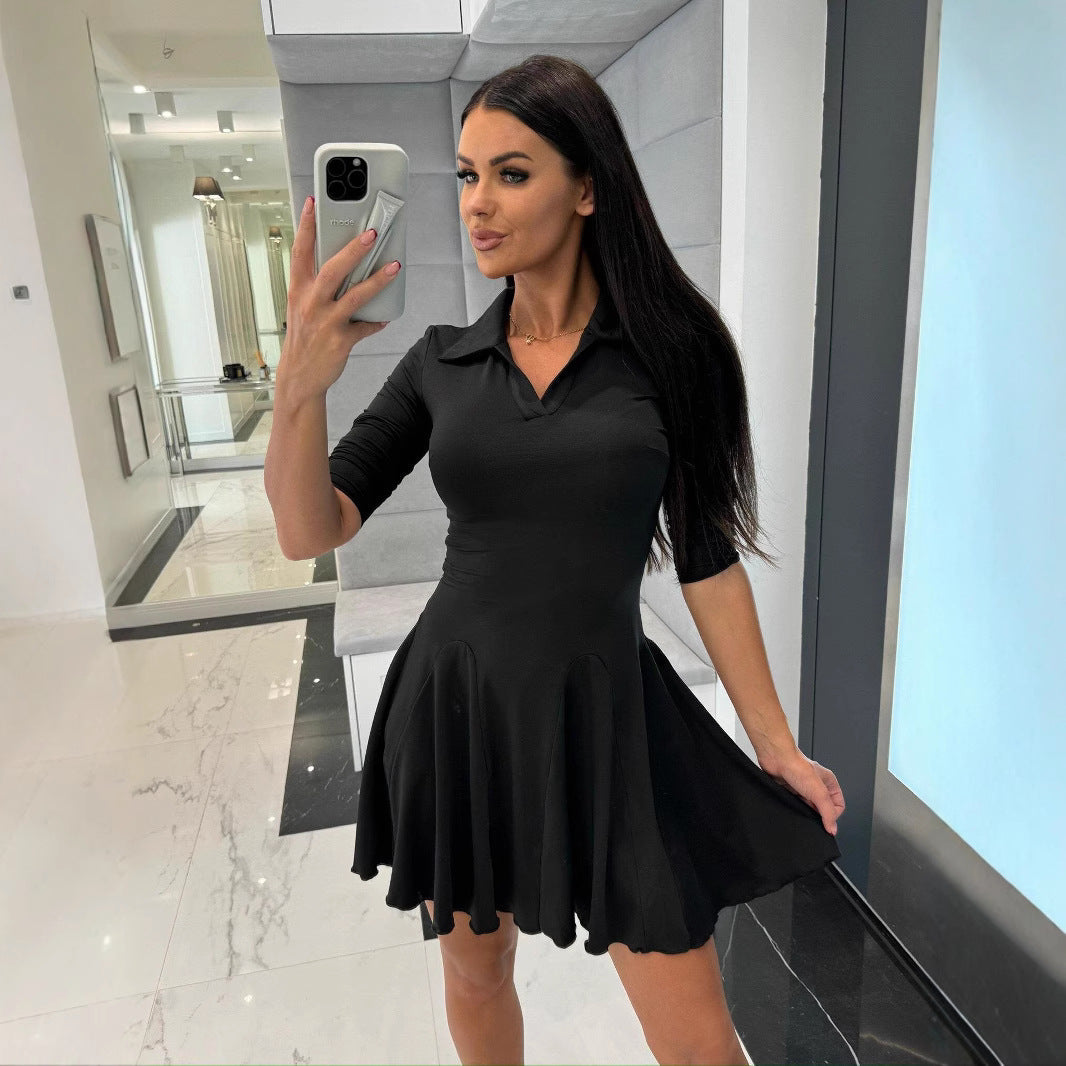 Daisy Whitlock | Polo Collar A-Line Mini Dress
