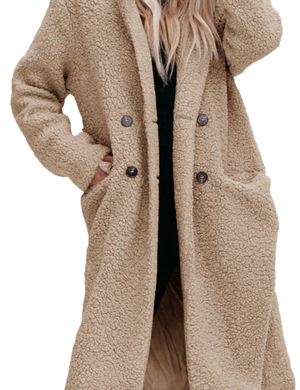 Marianne Stanhope | Fleece Teddy Coat With Button Front