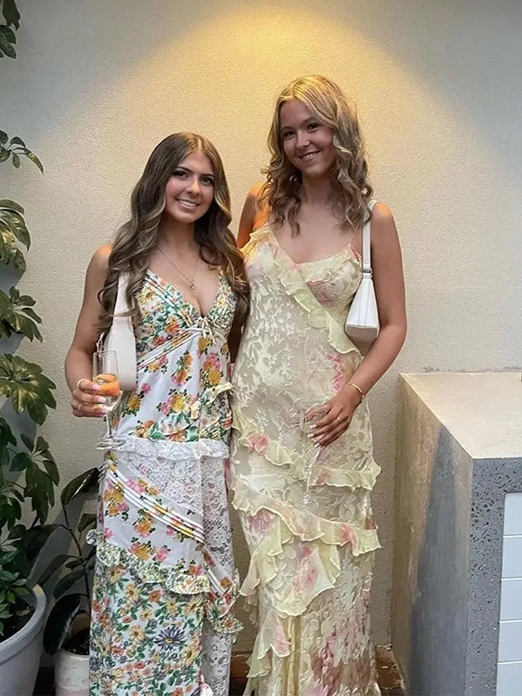 Odalys Blake | Ruffled Summer Maxi Dress