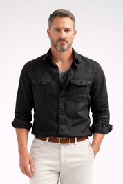 Oliver Beaumont | Structured Utility Shirt For Men
