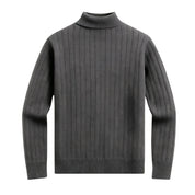 Oliver Grant | Dark Grey Zip Knit Sweater For Men