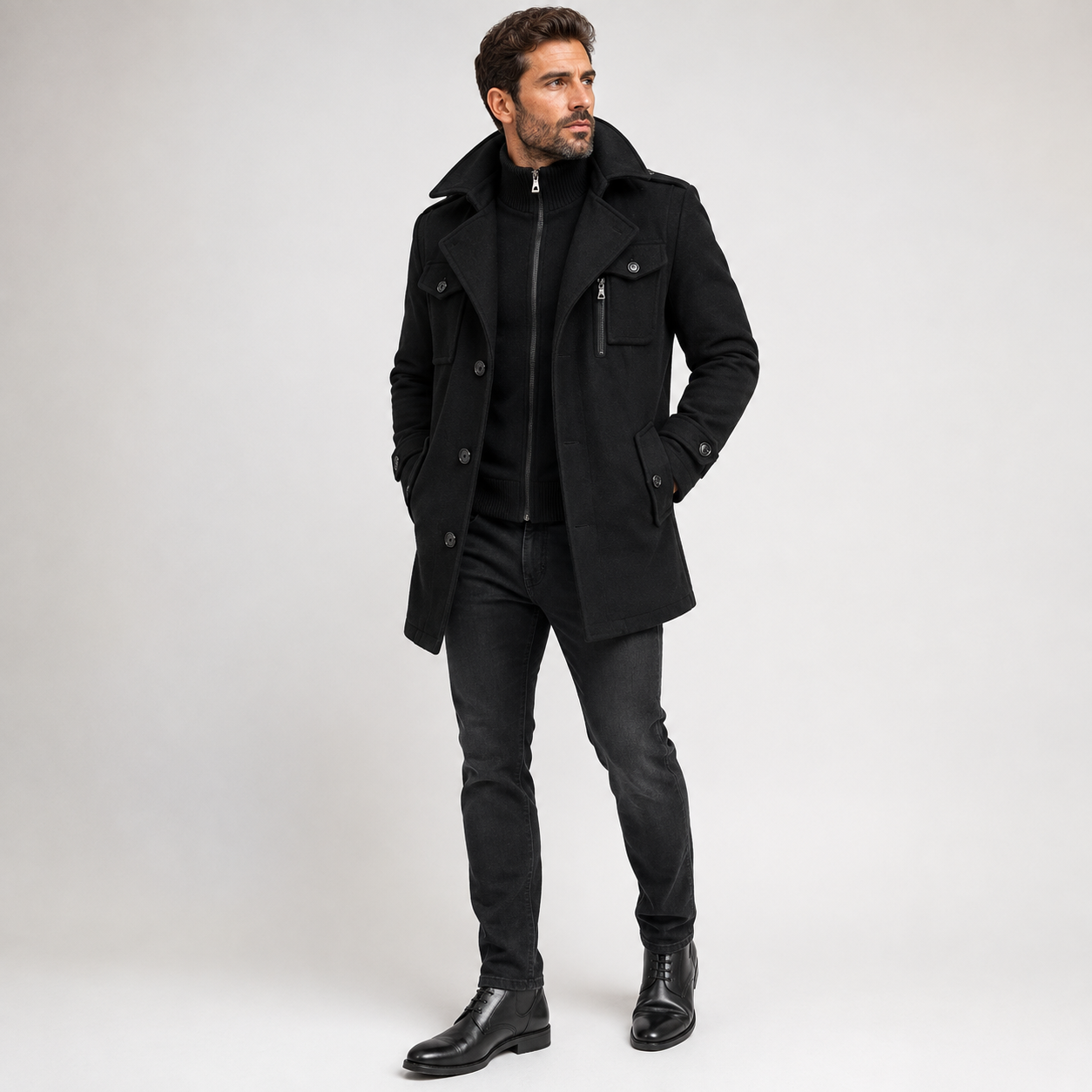 Oliver Hartstone | Manteau en mélange de laine Harvard – Chaleur sur mesure haut de gamme