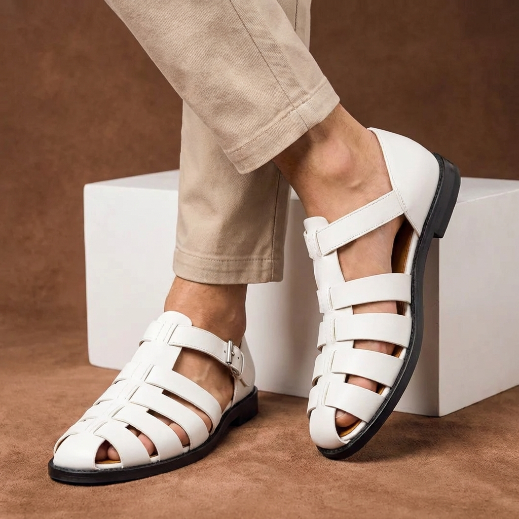 Olivier Beaumont | Leather Fisherman Sandals For Men