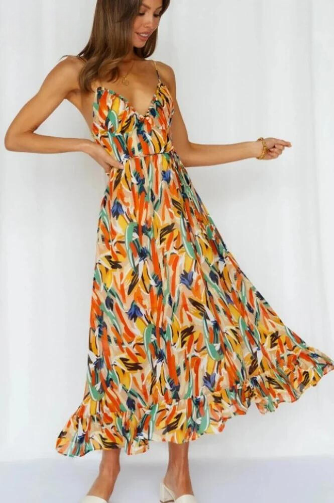 Jocelyn Davenport | Printed Cami Midi Dress