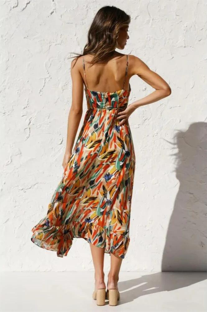Jocelyn Davenport | Printed Cami Midi Dress