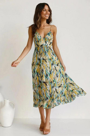 Jocelyn Davenport | Printed Cami Midi Dress