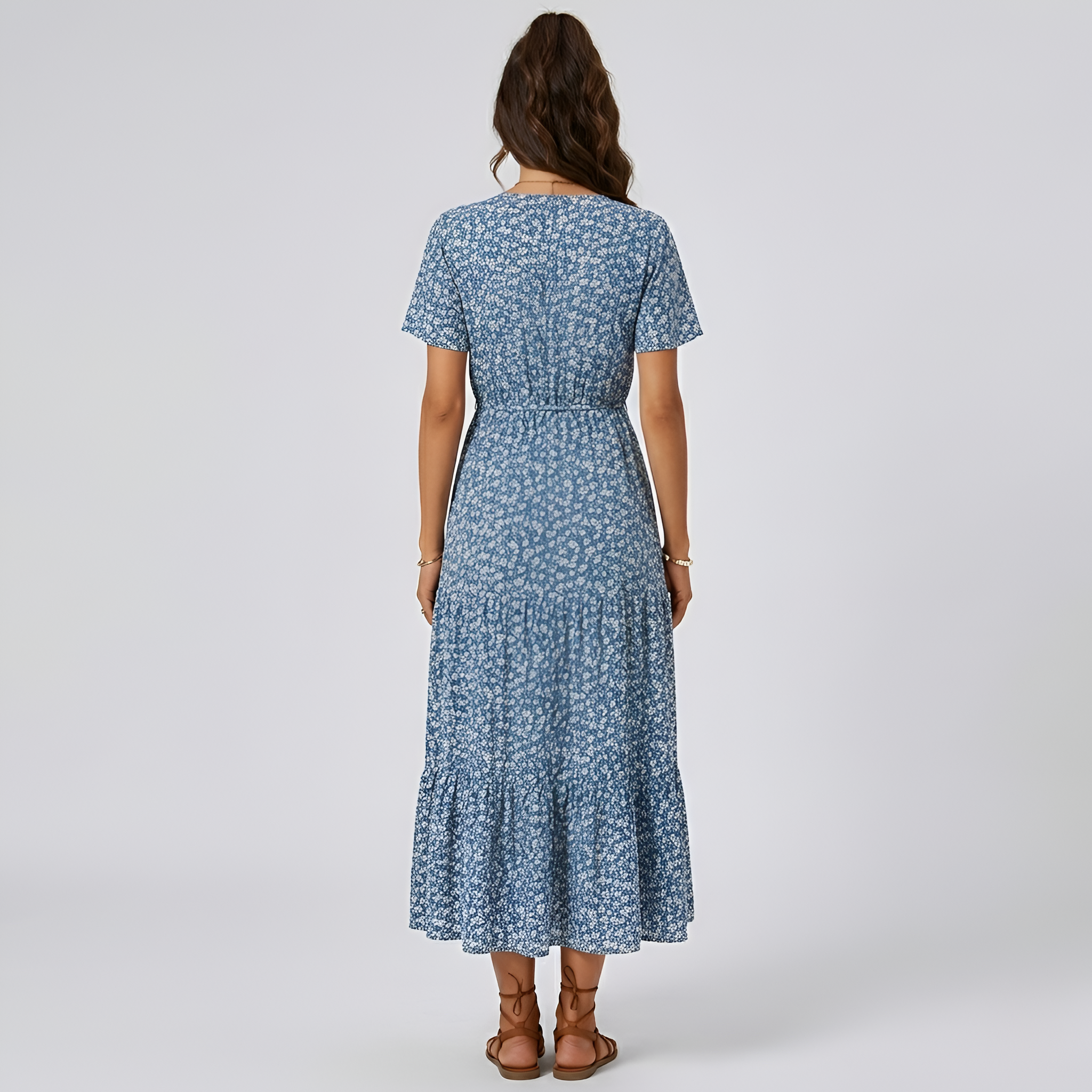 Opal Brooks | Floral Midi Summer Dress