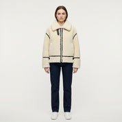 Ottilie Renshaw | Oversize teddy bunda s kontrastným lemovaním