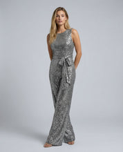 Georgiana Hill | Gold Sequin Wide-Leg Evening Jumpsuit
