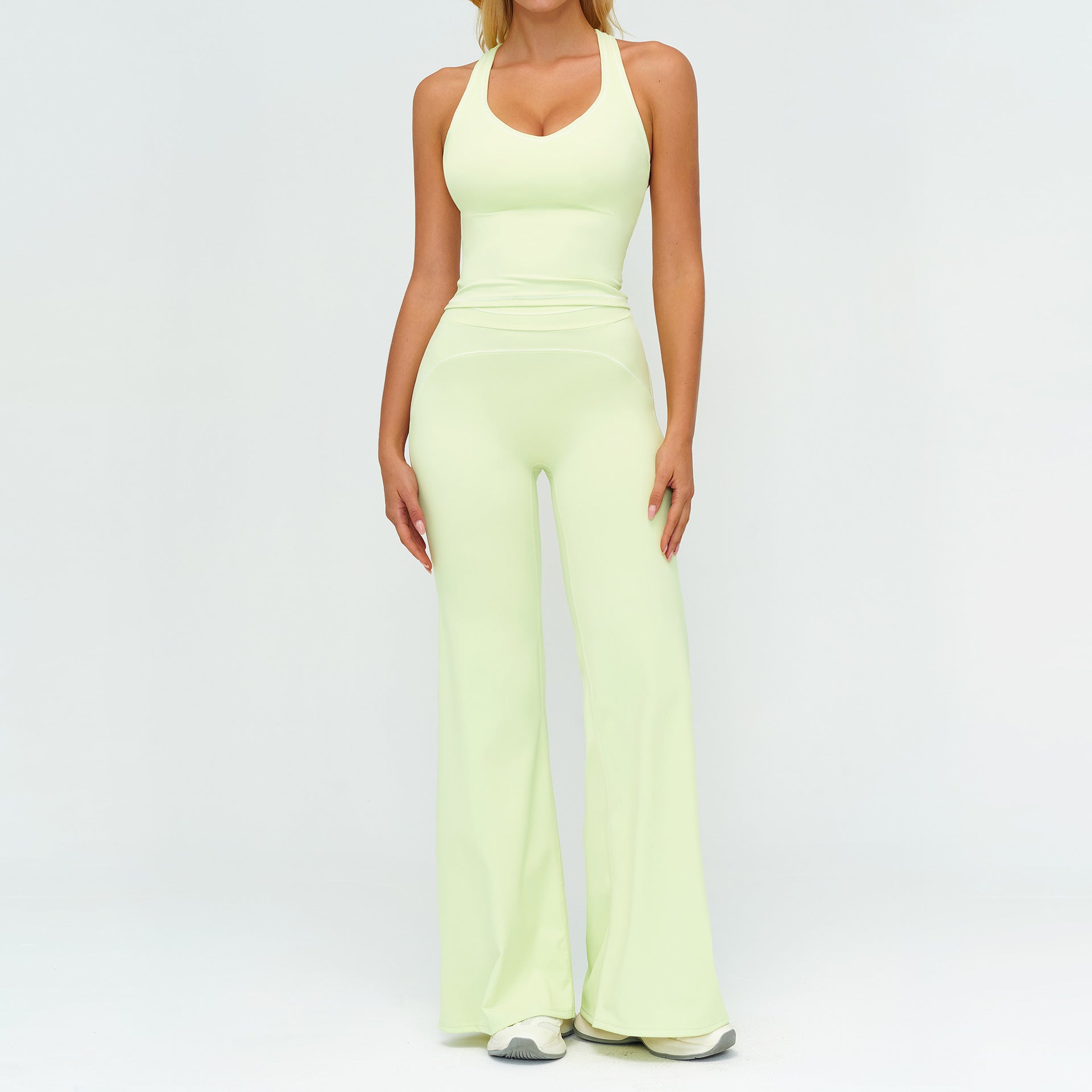 Paloma Whitmore | Wide-Leg Sportswear Set with Tank Top