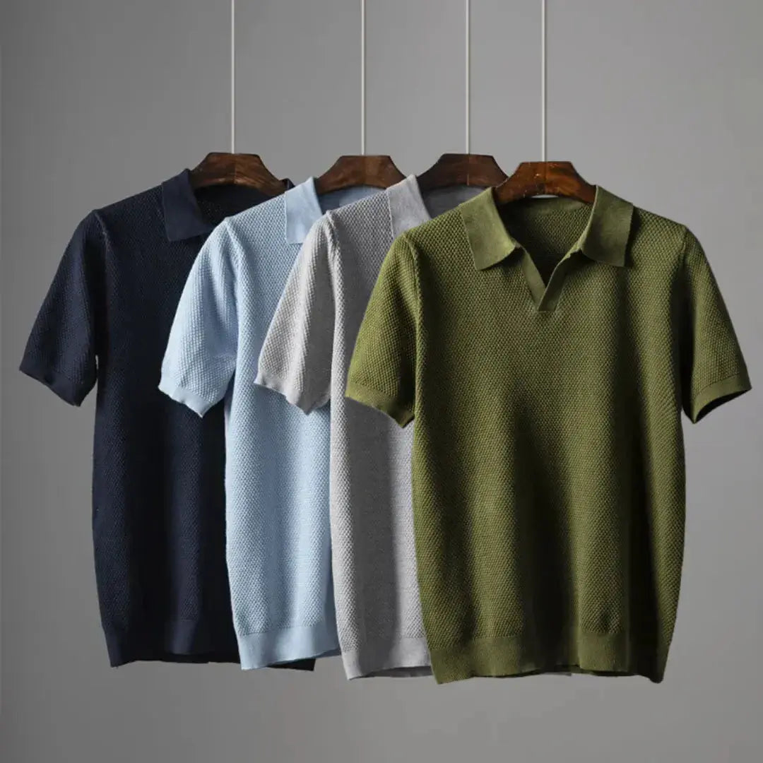 Pascal Fournier | Knitted Polo Shirt For Men