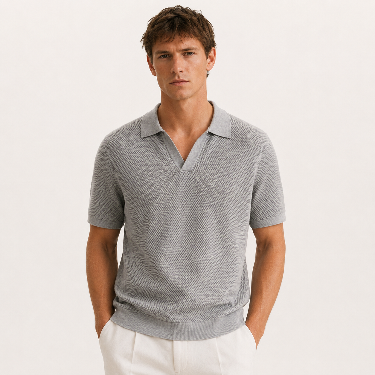 Pascal Fournier | Knitted Polo Shirt For Men