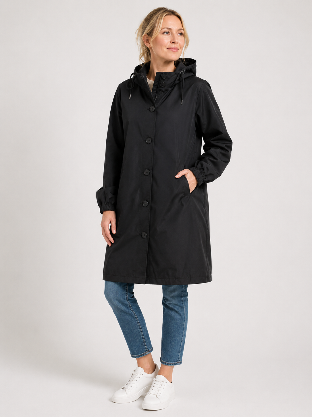 Philippa Sandford | Imperméable long à capuche résistant à l’eau