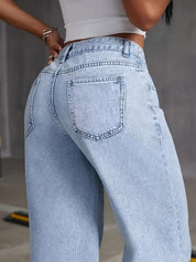 Phillina | Women's High-Waisted Denim Boyfriend Jeans