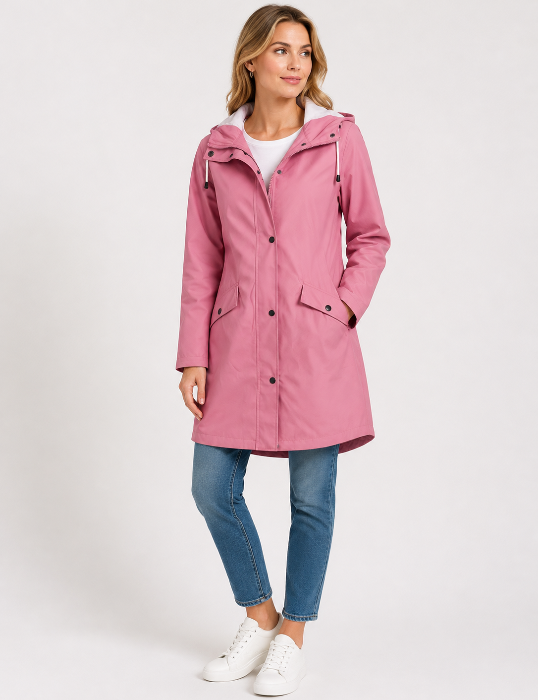 PhoebeCartwrightHoodedLongRainJacketWaterproof-model.png