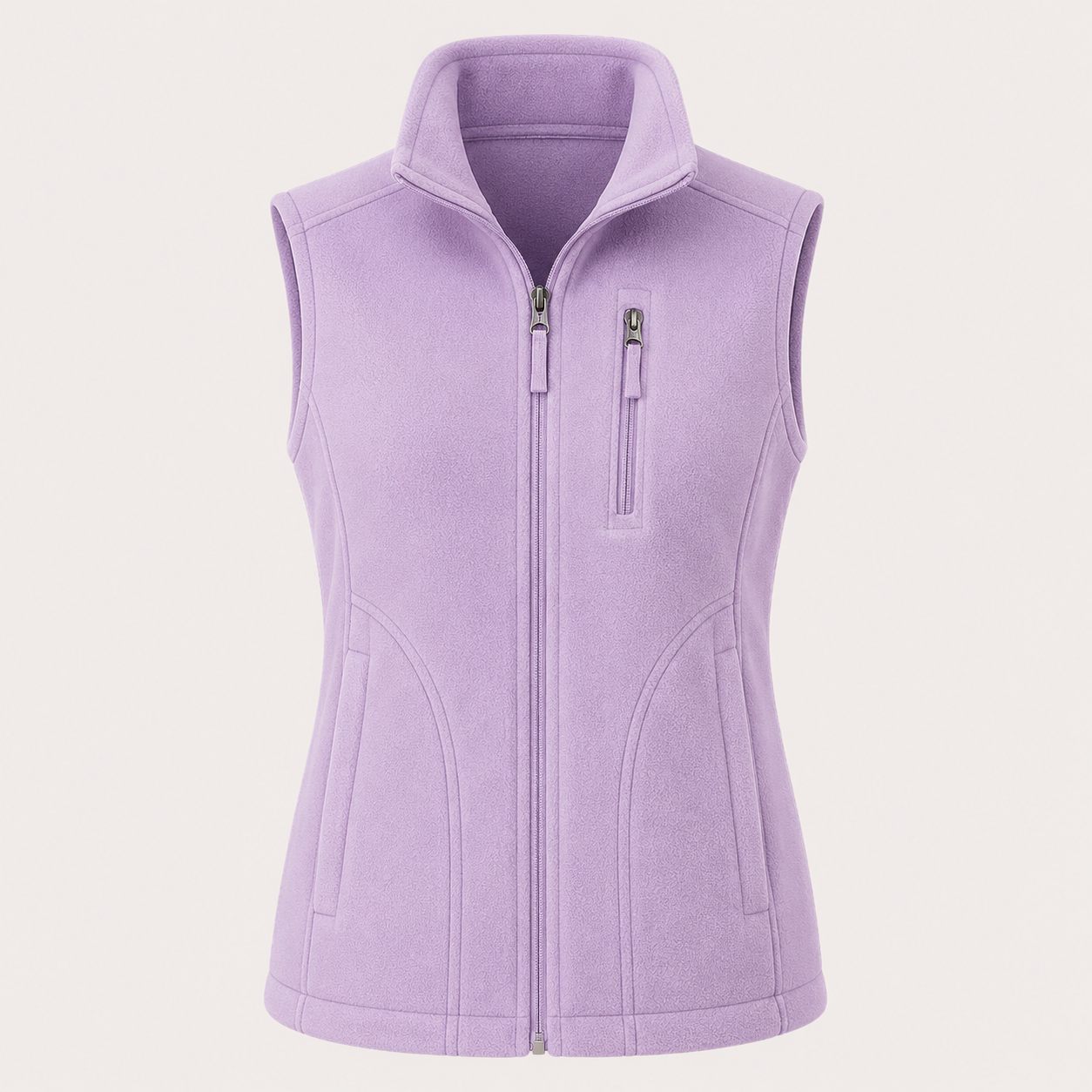Phoebe Hall | Cozy Zip-Up Vest