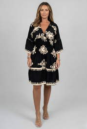 Piper Dawson | Embroidered Midi Summer Dress